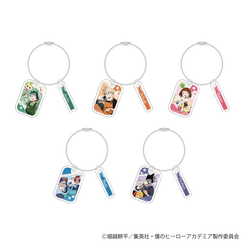 【YTE】僕のヒーローアカデミア トレーディング2連アクリルキーホルダー 編め！あみぐるみ 1BOX入数：5