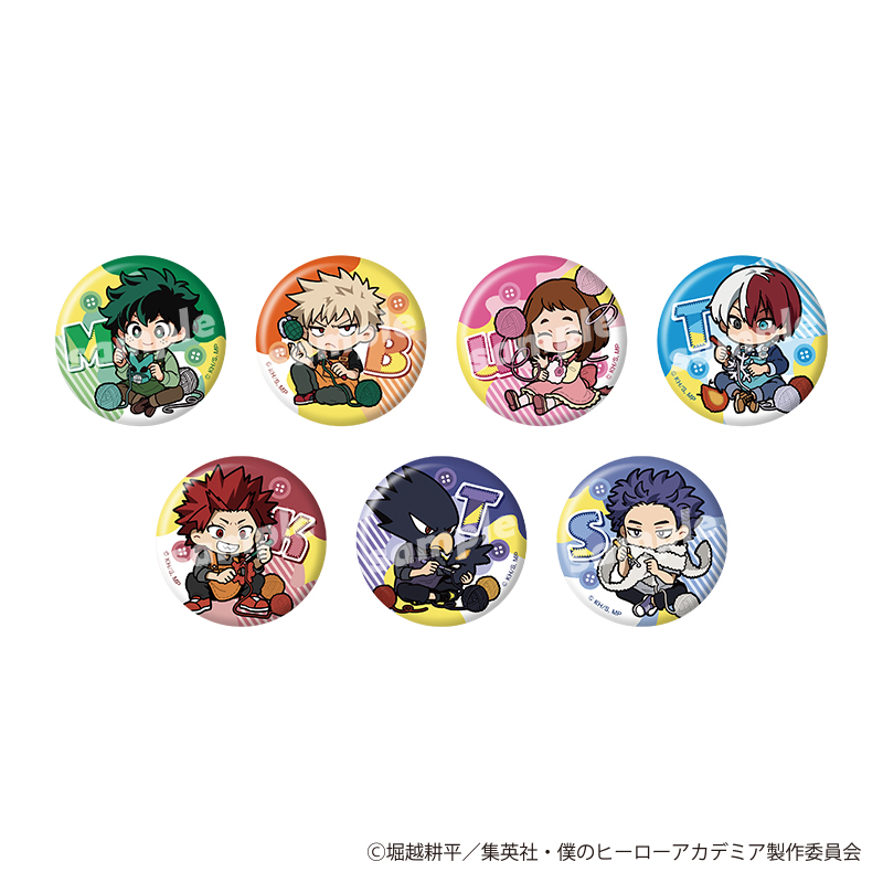 【YTE】僕のヒーローアカデミア トレーディング缶バッジ 編め！あみぐるみデフォルメ 1BOX入数：7