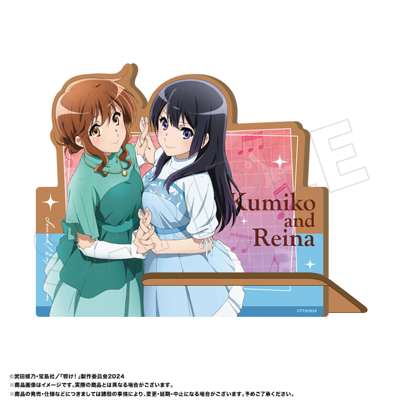 【ANICRAFT】『最終楽章 響け！ユーフォニアム』 木製スマホスタンド E 久美子&麗奈（演奏会スタイル）