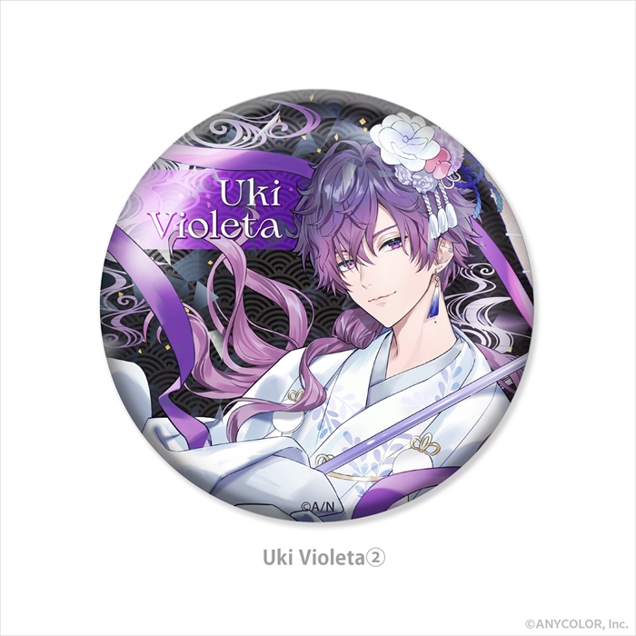 【サイバーエージェント】Noctyx NIJISANJI EN 周年企画 ホログラム缶バッジ 浮奇・ヴィオレタ 2 