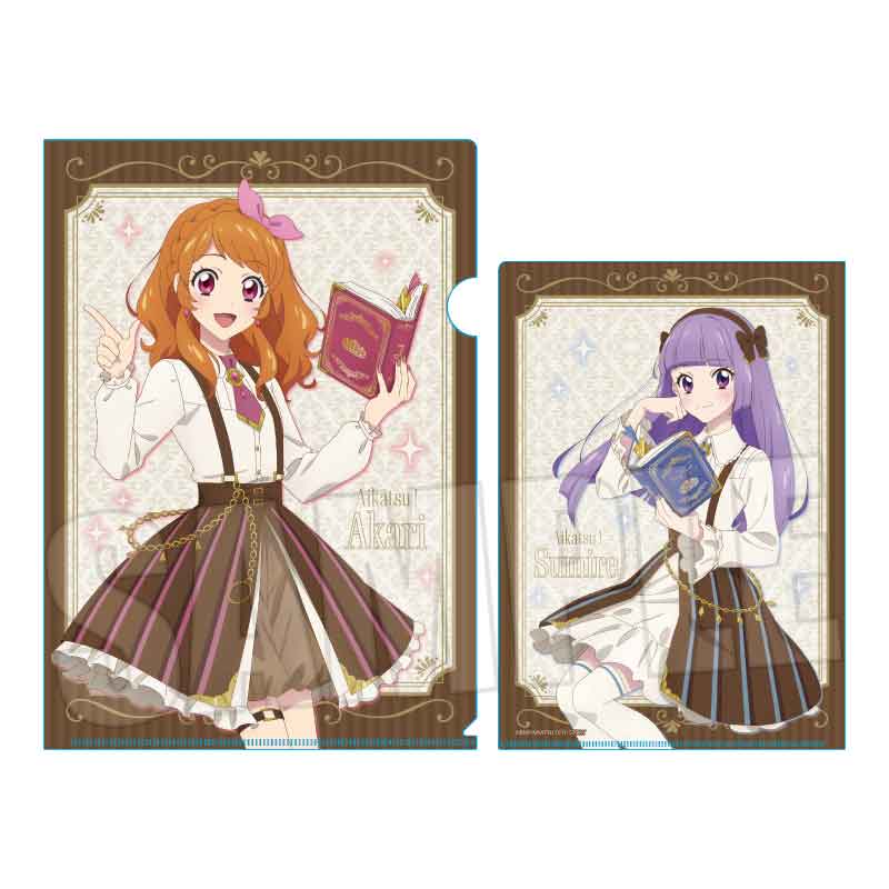 【ベルハウス】クリアファイル アイカツ！ 10th STORY ～未来へのSTARWAY～/大空 あかり&氷上 スミレ アンティークver.