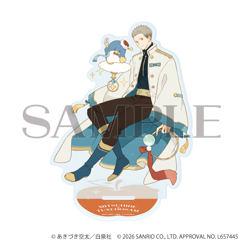 【A3】アクリルスタンド「赤髪の白雪姫×サンリオキャラクターズ」03/ミツヒデ×タキシードサム（コラボイラスト）