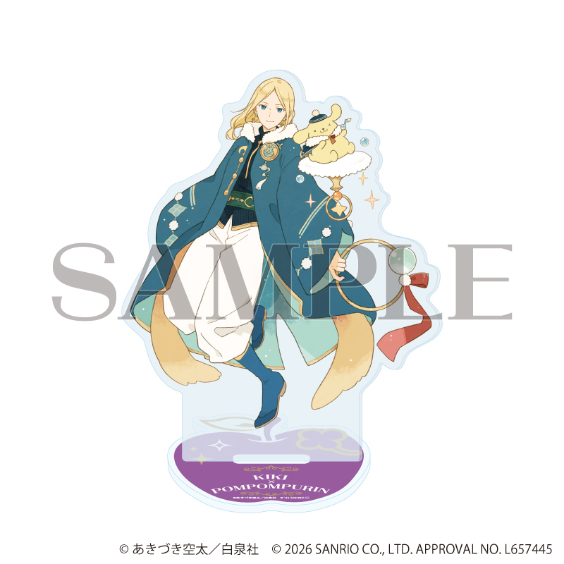 【A3】アクリルスタンド「赤髪の白雪姫×サンリオキャラクターズ」04/木々×ポムポムプリン（コラボイラスト）