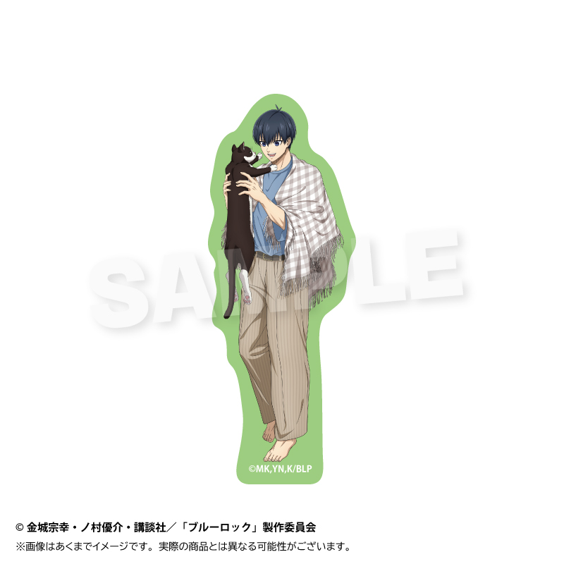 【Y Line】ブルーロック ダイカットステッカー 猫と戯れver. 潔 世一