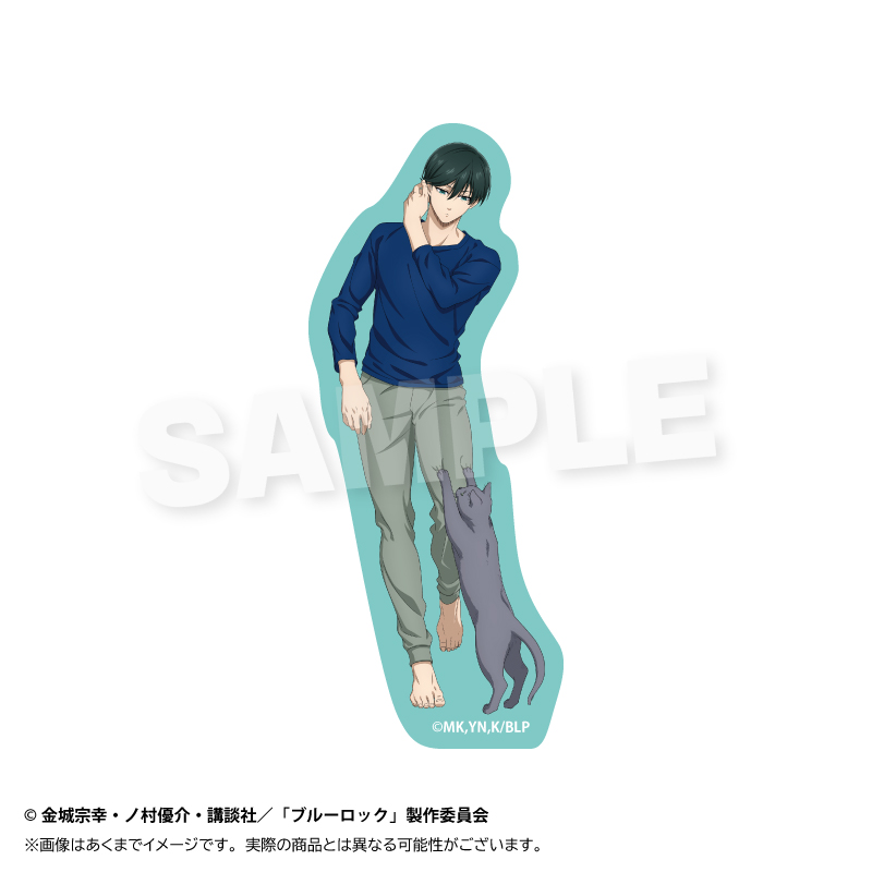 【Y Line】ブルーロック ダイカットステッカー 猫と戯れver. 糸師 凛