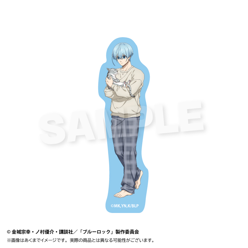 【Y Line】ブルーロック ダイカットステッカー 猫と戯れver. 氷織 羊