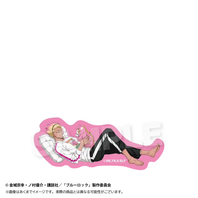 【Y Line】ブルーロック ダイカットステッカー 猫と戯れver. 士道 龍聖