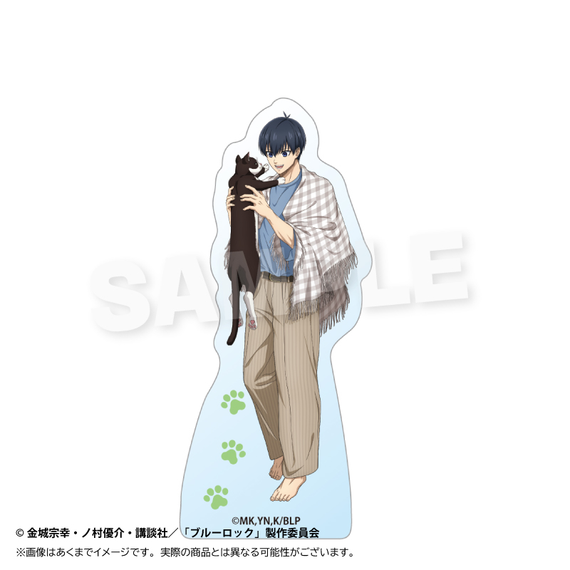 【Y Line】ブルーロック アクリルブロック 猫と戯れver. 潔 世一