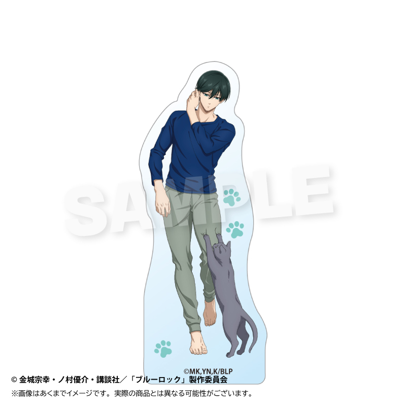【Y Line】ブルーロック アクリルブロック 猫と戯れver. 糸師 凛