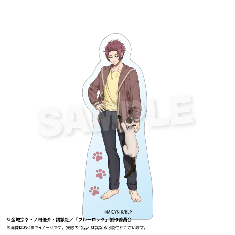 【Y Line】ブルーロック アクリルブロック 猫と戯れver. 糸師 冴