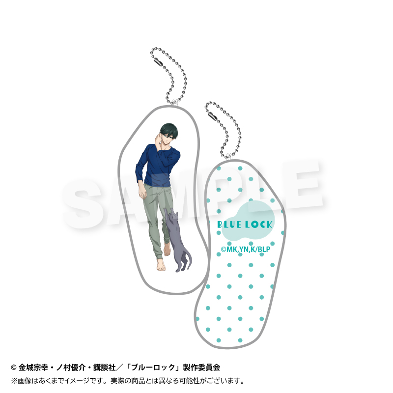 【Y Line】ブルーロック クッションキーホルダー 猫と戯れver. 糸師 凛