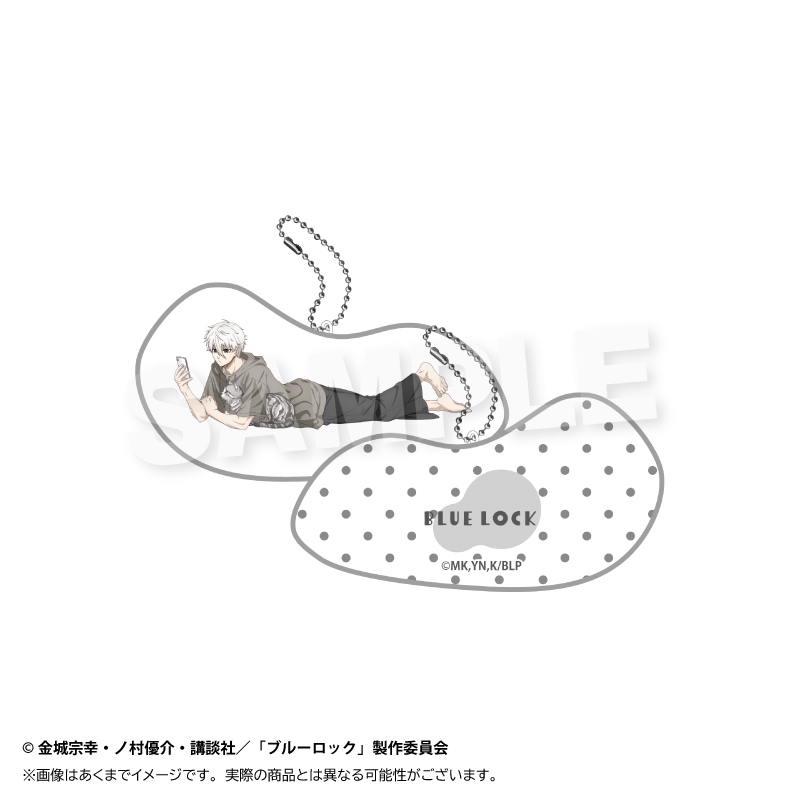 【Y Line】ブルーロック クッションキーホルダー 猫と戯れver. 凪 誠士郎