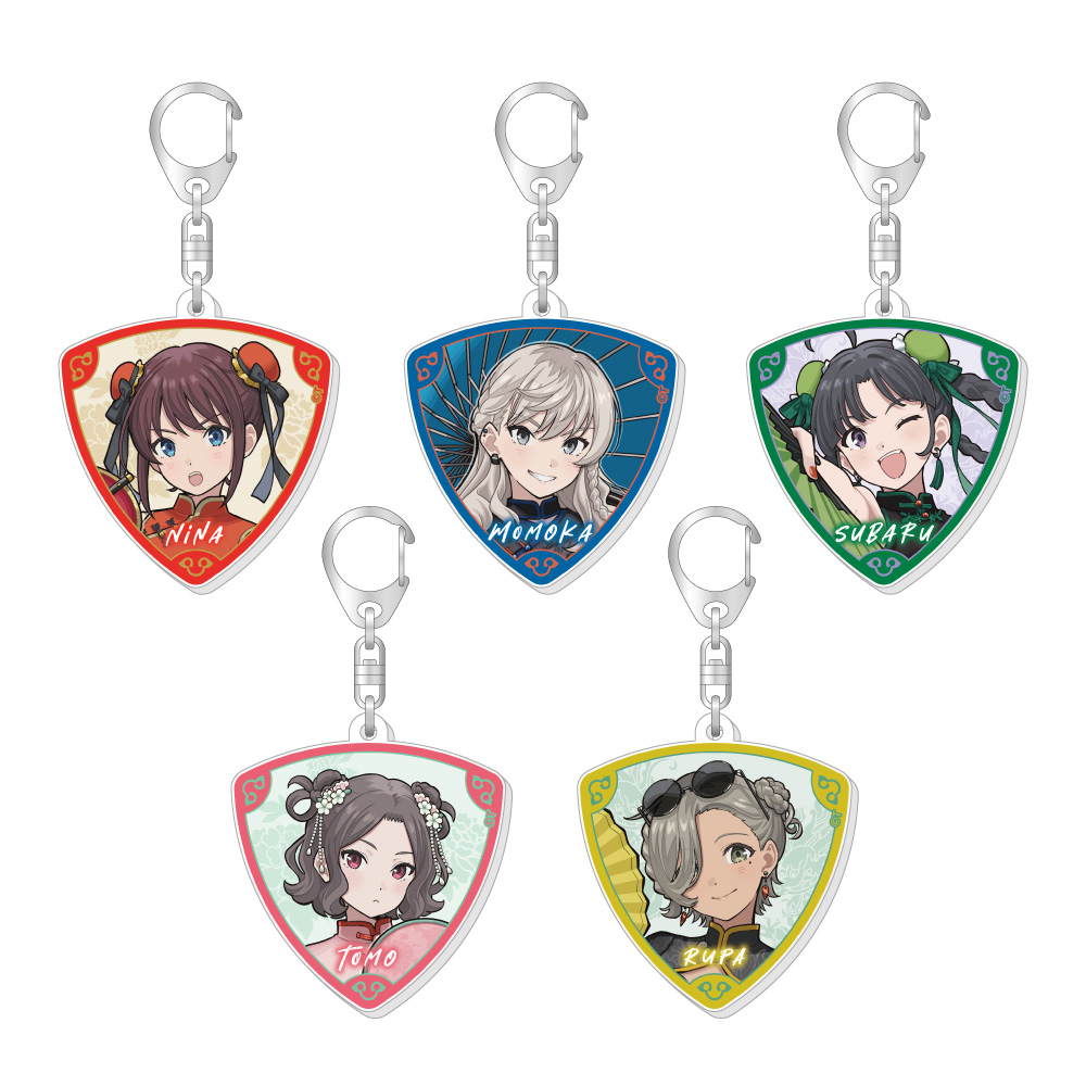 【キャラバン】ガールズバンドクライ トレーディングピック型アクリルキーホルダー 1BOX入数：5