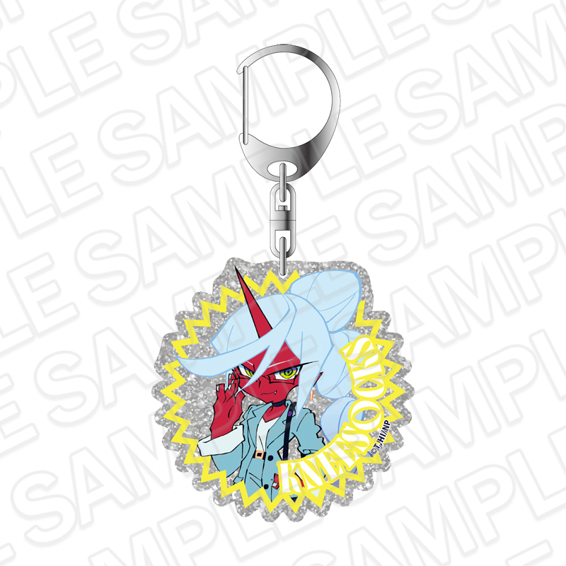 【コンテンツシード】New PANTY & STOCKING with GARTERBELT ラメアクリルキーホルダー ニーソックス お出かけ ver.