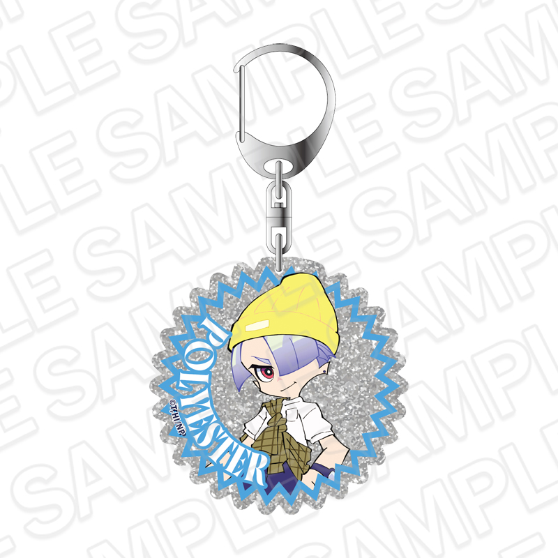 【コンテンツシード】New PANTY & STOCKING with GARTERBELT ラメアクリルキーホルダー ポリエステル お出かけ ver.