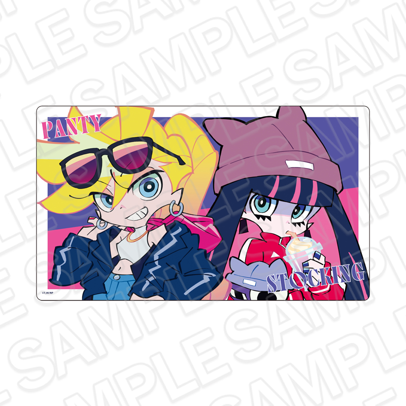 【コンテンツシード】New PANTY & STOCKING with GARTERBELT ラバーデスクマット パンティ&ストッキング お出かけ ver.