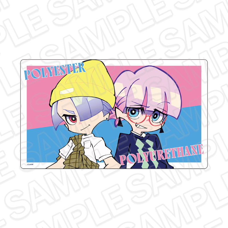 【コンテンツシード】New PANTY & STOCKING with GARTERBELT ラバーデスクマット ポリエステル&ポリウレタン お出かけ ver.