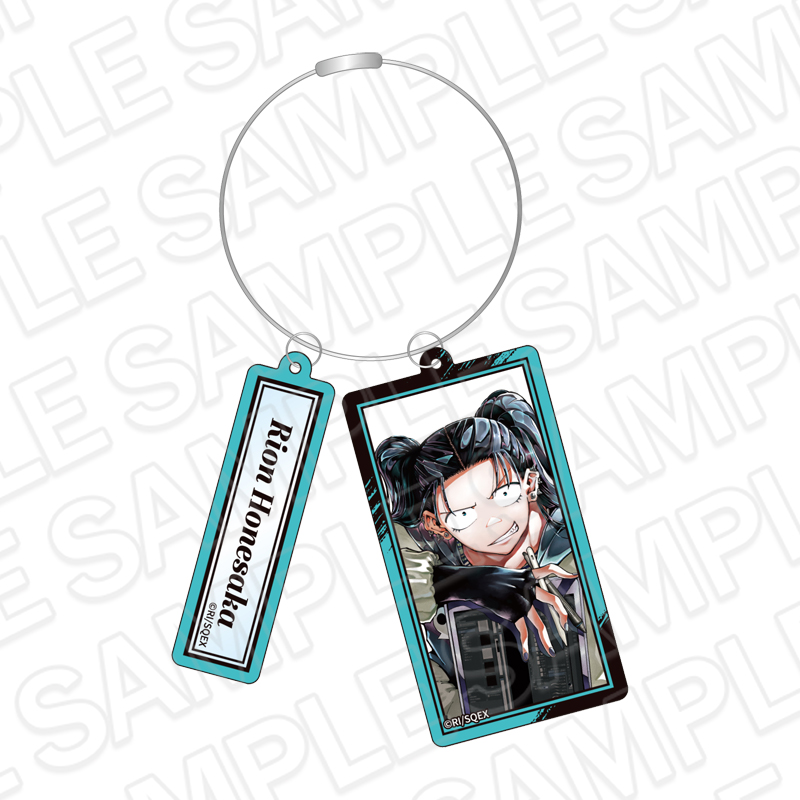 【コンテンツシード】龍とカメレオン ワイヤーキーホルダー 骨坂李苑