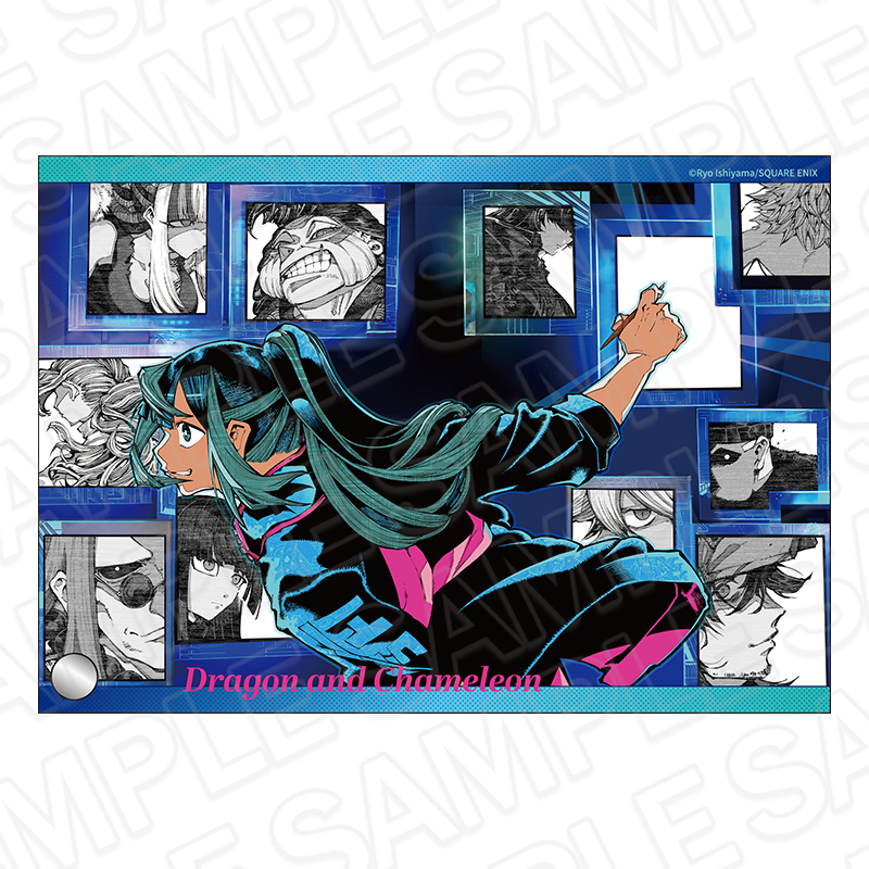 【コンテンツシード】龍とカメレオン ミニアクリルアート