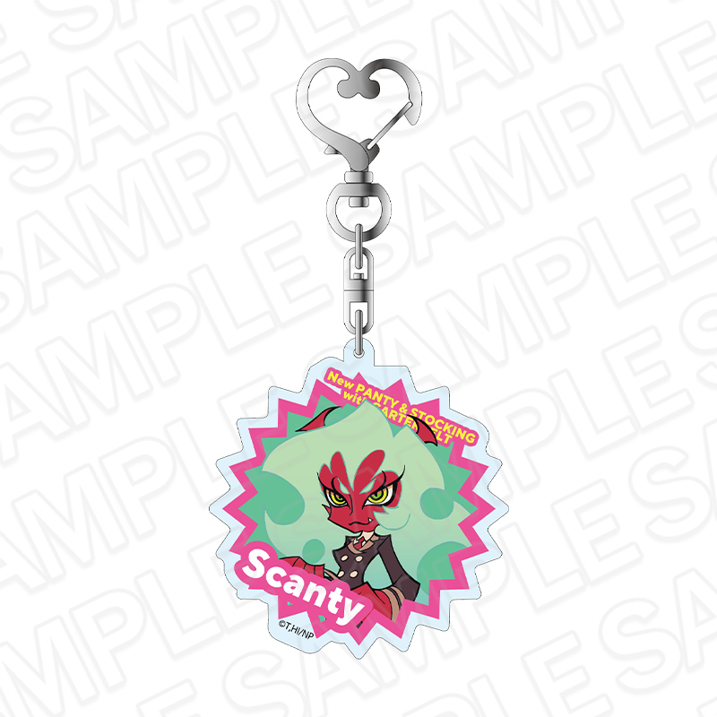 【コンテンツシード】New PANTY & STOCKING with GARTERBELT ホログラムキーホルダー スキャンティ