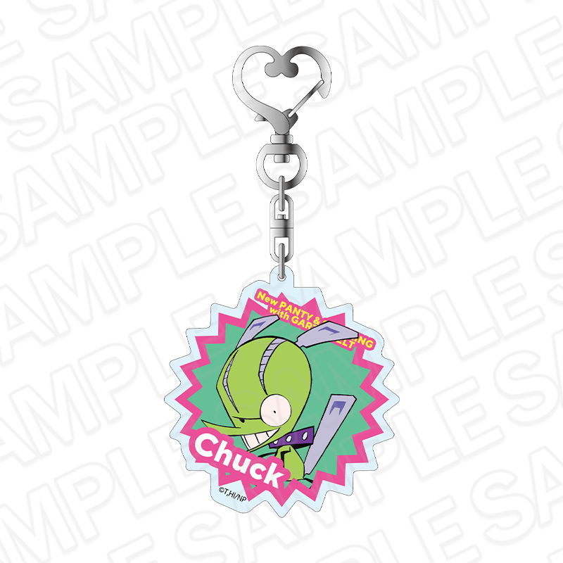 【コンテンツシード】New PANTY & STOCKING with GARTERBELT ホログラムキーホルダー チャック