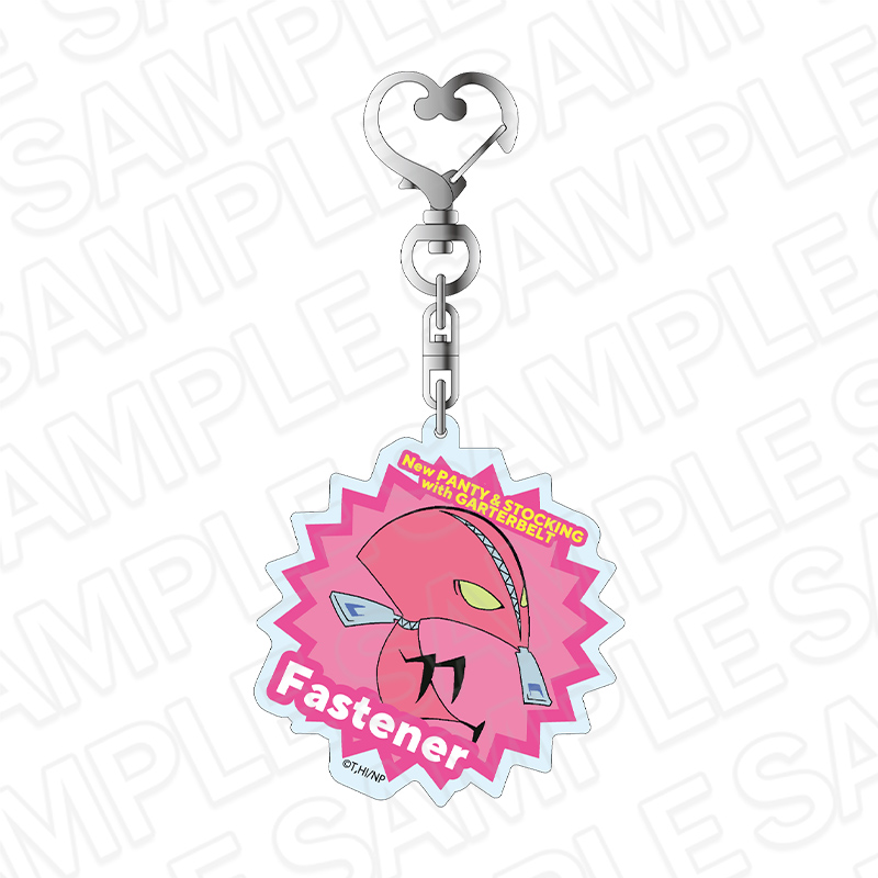 【コンテンツシード】New PANTY & STOCKING with GARTERBELT ホログラムキーホルダー ファスナー