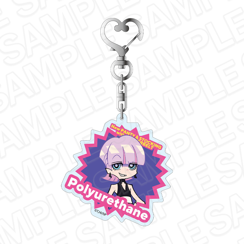 【コンテンツシード】New PANTY & STOCKING with GARTERBELT ホログラムキーホルダー ポリウレタン