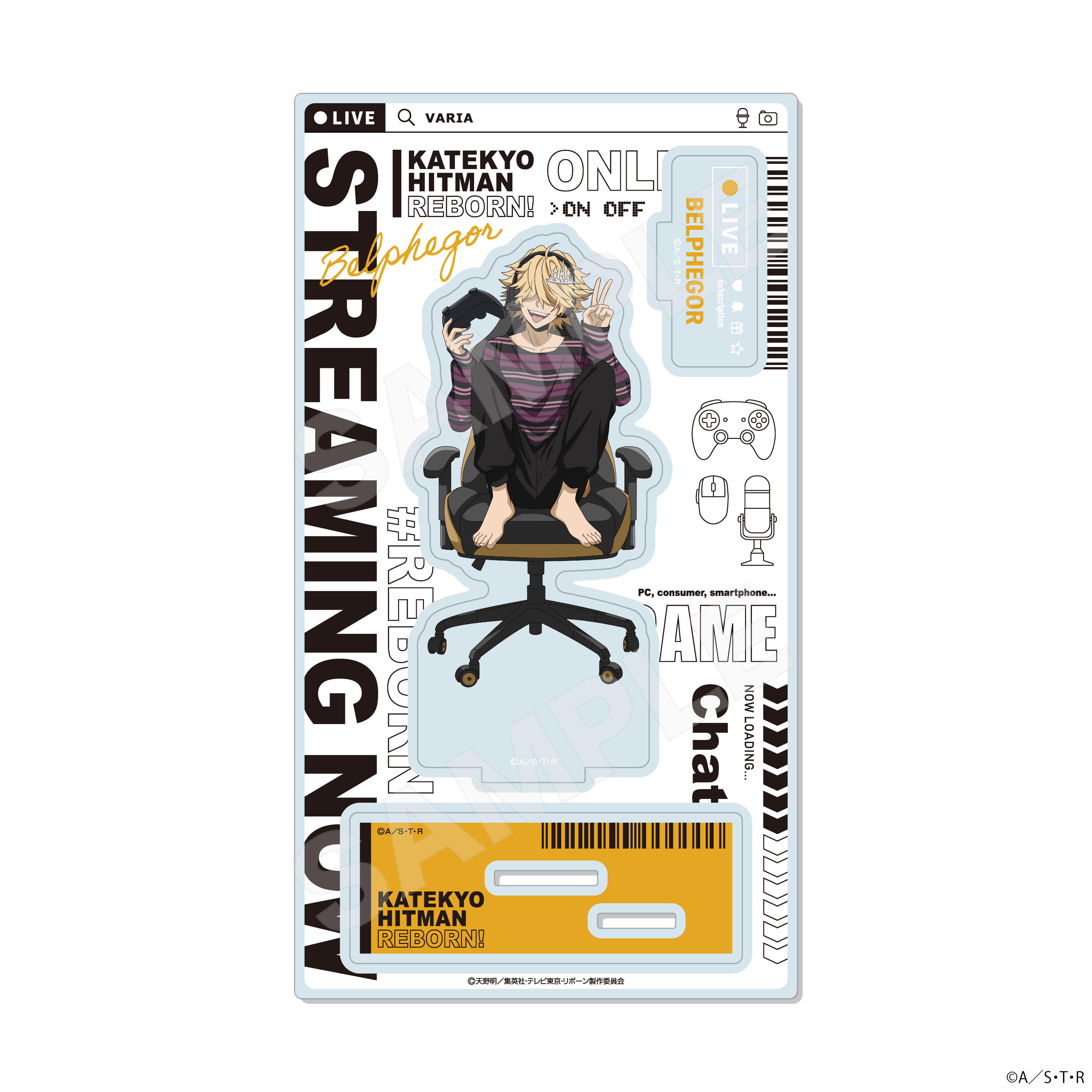 【CS.FRONT】家庭教師ヒットマンREBORN！ ゲーム配信者風ver. ジオラマアクリル /08 ベルフェゴール