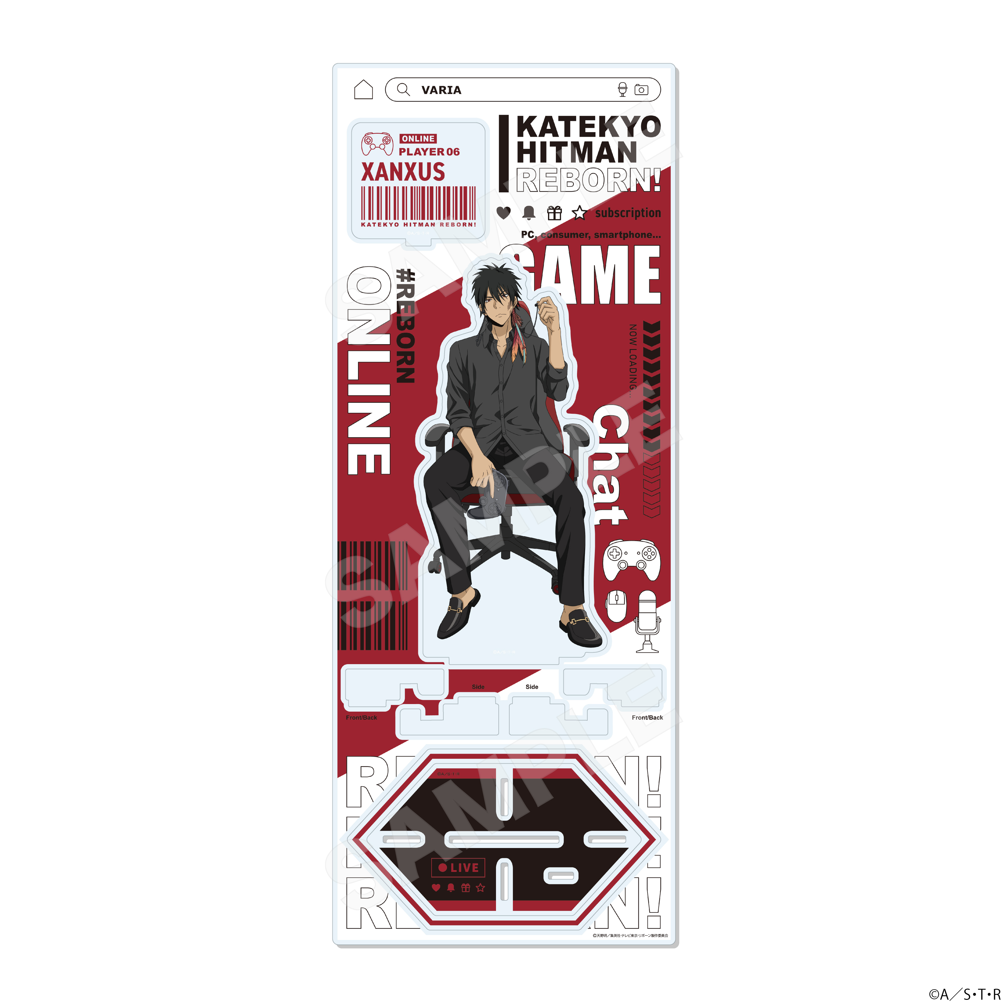 【CS.FRONT】家庭教師ヒットマンREBORN！ ゲーム配信者風ver. アクリルスタンド（L） /06 XANXUS