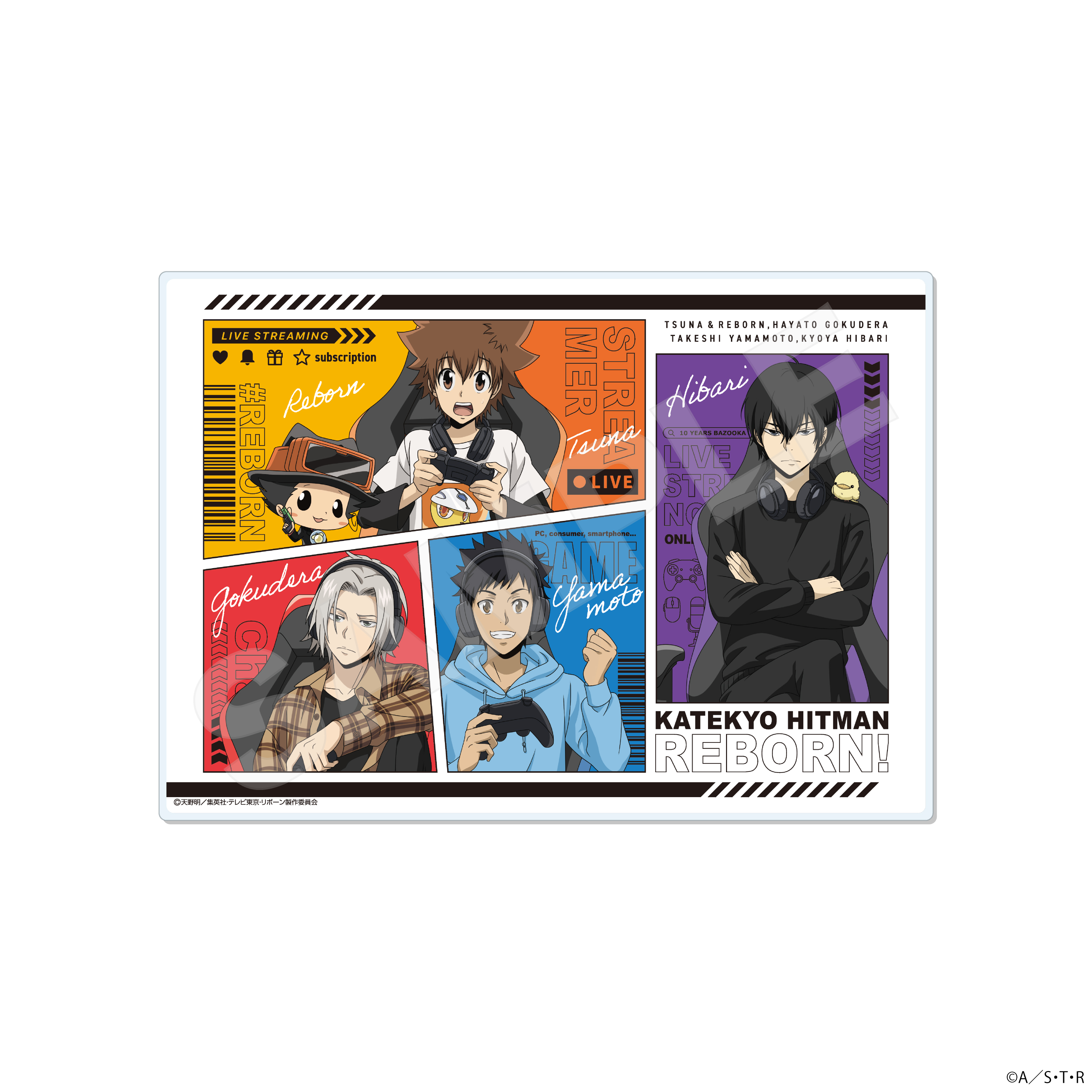 【CS.FRONT】家庭教師ヒットマンREBORN！ ゲーム配信者風ver. アクリルボード /01 A