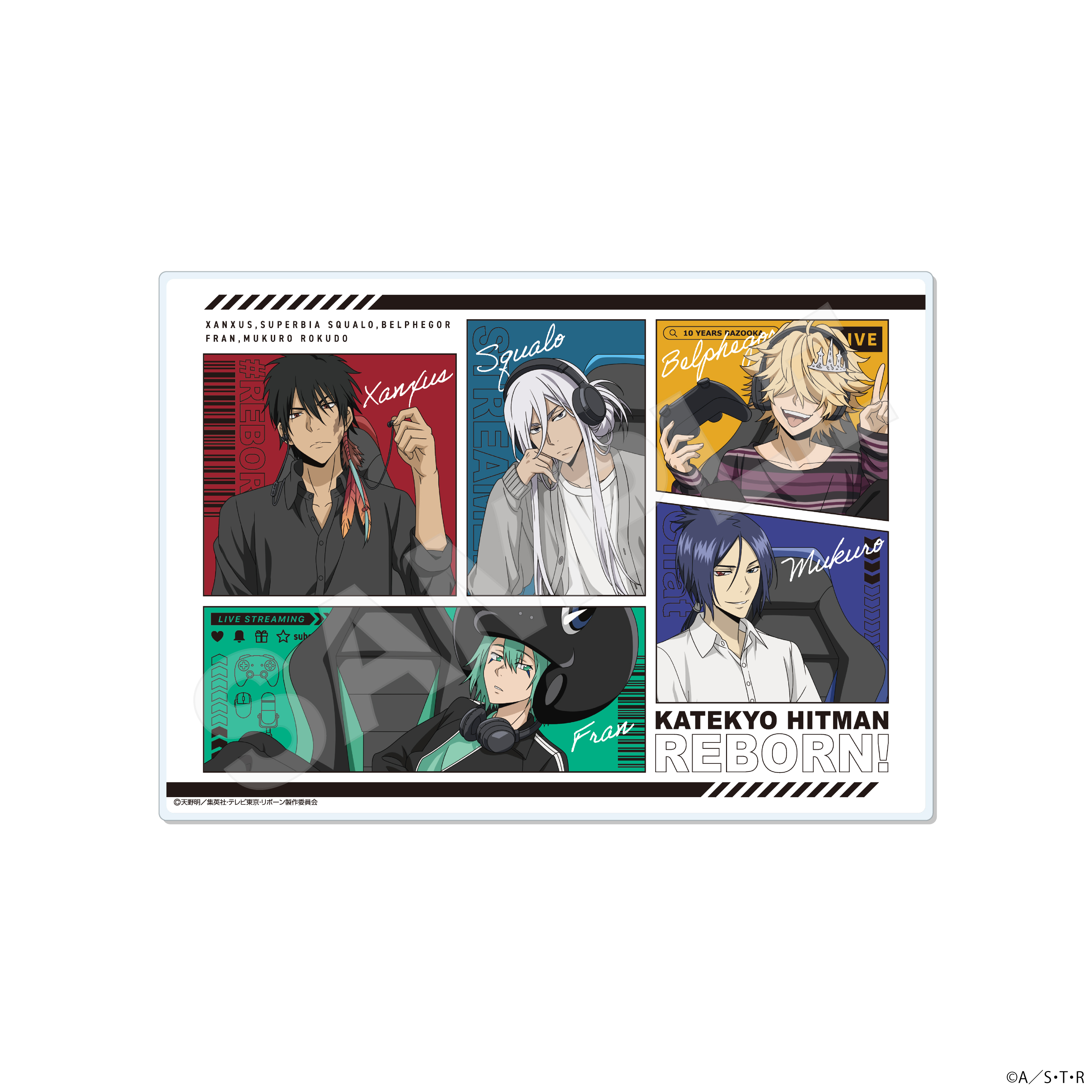 【CS.FRONT】家庭教師ヒットマンREBORN！ ゲーム配信者風ver. アクリルボード /02 B