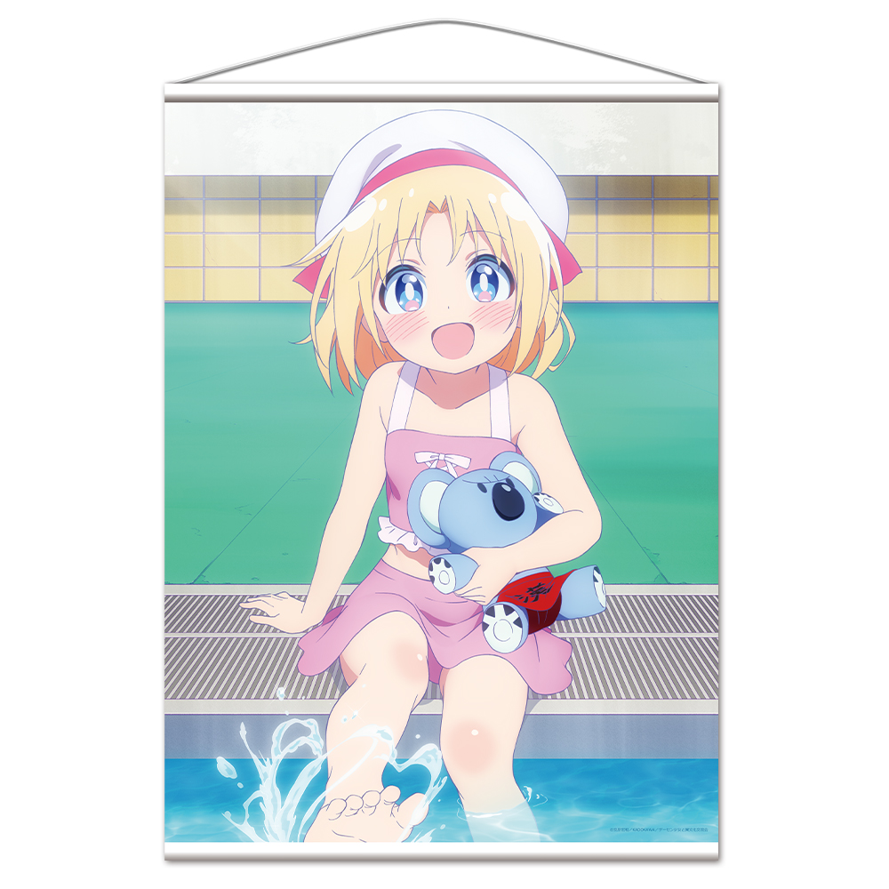 【アズメーカー】ゲーセン少女と異文化交流 B2タペストリー リリー・ベイカー 水着ver.