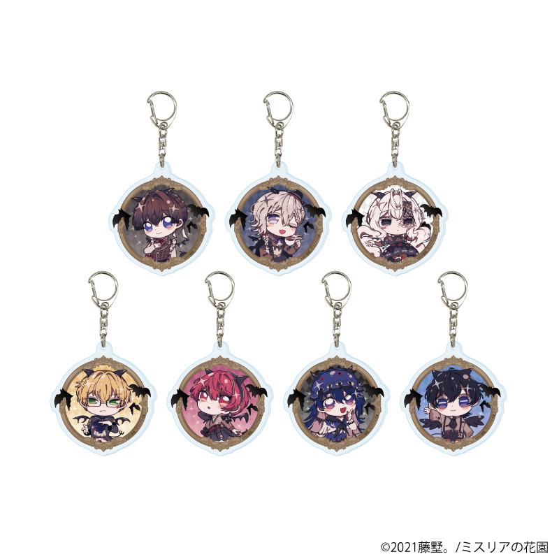 【A3】アクリルキーホルダー「ミスリアの花園」01/ブラインド（全7種）（描き下ろしイラスト）