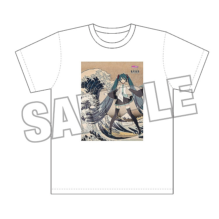 【Presence】初音ミク×葛飾北斎 iXima Tシャツ 神奈川沖波裏