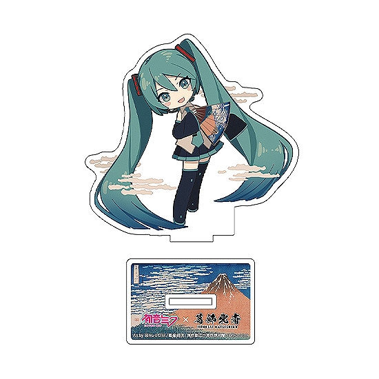 【Presence】初音ミク×葛飾北斎 iXima ダイカットアクリルスタンド 凱風快晴 ミニキャラ