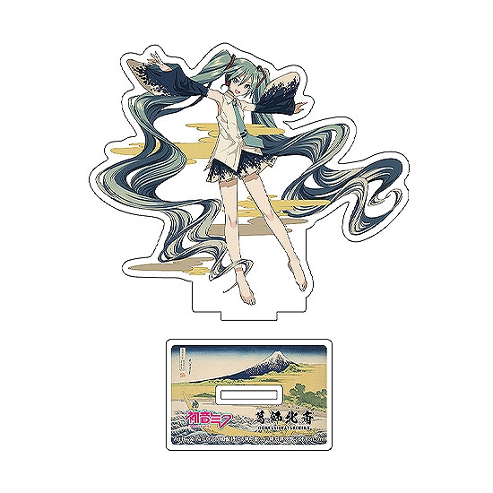 【Presence】初音ミク×葛飾北斎 iXima ダイカットアクリルスタンド 東海道江尻田子の浦略図