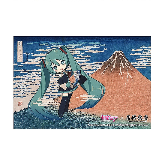 【Presence】初音ミク×葛飾北斎 iXima ポストカード 凱風快晴 ミニキャラ