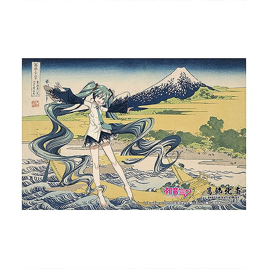 【Presence】初音ミク×葛飾北斎 iXima ポストカード 東海道江尻田子の浦略図
