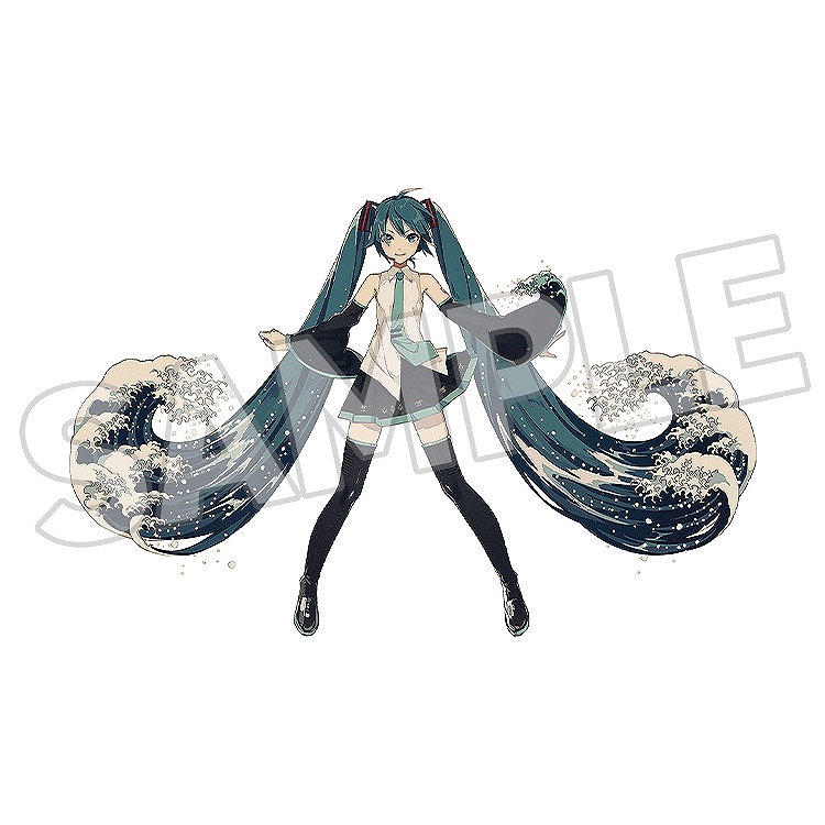 【Presence】≪二次受注≫初音ミク×葛飾北斎 ぬいぐるみ 波