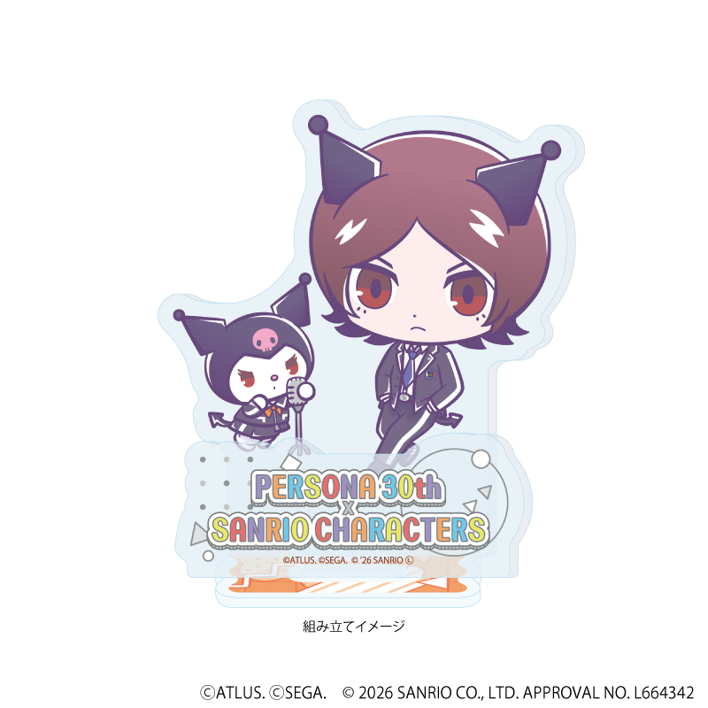 【Miyuki】アクリルスタンドプレート「P30th×サンリオキャラクターズ」02/P2罪主人公・クロミ（コラボイラスト）