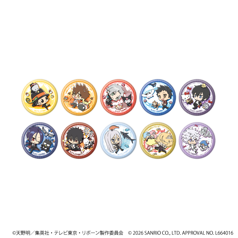 【Miyuki】缶バッジ「家庭教師ヒットマンREBORN！×SANRIO CHARACTERS」07/ブラインド（全10種）（コラボイラスト） 1BOX入数：10