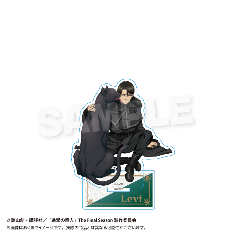 【Y Line】進撃の巨人 アクリルスタンド ウィンターアニマルver. リヴァイ