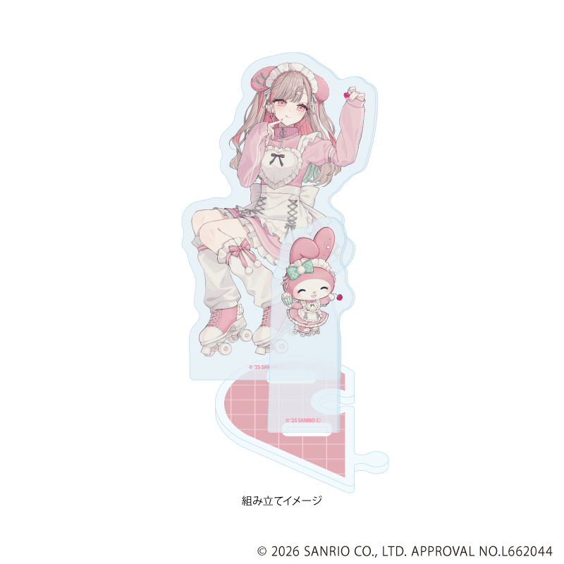 【A3】アクリルスタンドプレート「赤倉×サンリオキャラクターズ」01/マイメロディ（コラボイラスト）