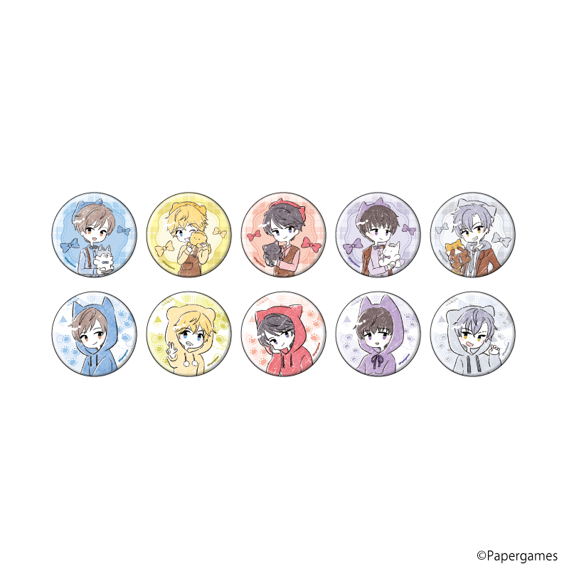 【A3】缶バッジ「恋とプロデューサー～EVOL×LOVE～」24/ブラインド（全10種）（グラフアートイラスト） 1BOX入数：10