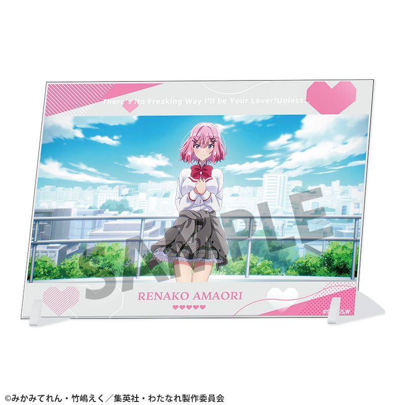 【ホビーストック】わたしが恋人になれるわけないじゃん、ムリムリ！（※ムリじゃなかった！？） A6ビジュアルアクリルプレート 甘織れな子