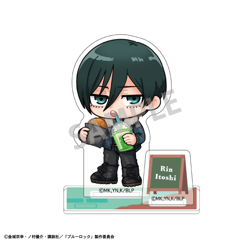 【カミオジャパン】ブルーロック ミニアクリルスタンド 糸師凛/焼きたてパンとテイクアウトドリンク 描き起こし