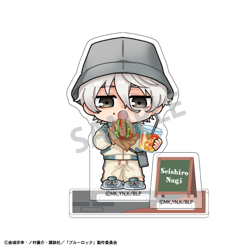 【カミオジャパン】ブルーロック ミニアクリルスタンド 凪 誠士郎/焼きたてパンとテイクアウトドリンク 描き起こし