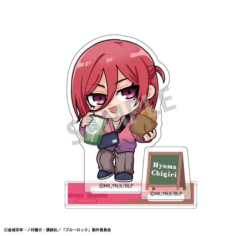 【カミオジャパン】ブルーロック ミニアクリルスタンド 千切 豹馬/焼きたてパンとテイクアウトドリンク 描き起こし