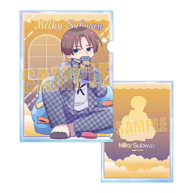 【ベルハウス】クリアファイル アニメ『銀河特急 ミルキー☆サブウェイ』/カート（パジャマパーティー）