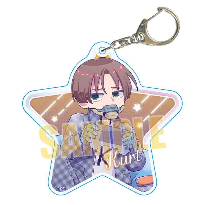 【ベルハウス】ちょいデカアクリルキーホルダー アニメ『銀河特急 ミルキー☆サブウェイ』/カート（パジャマパーティー）